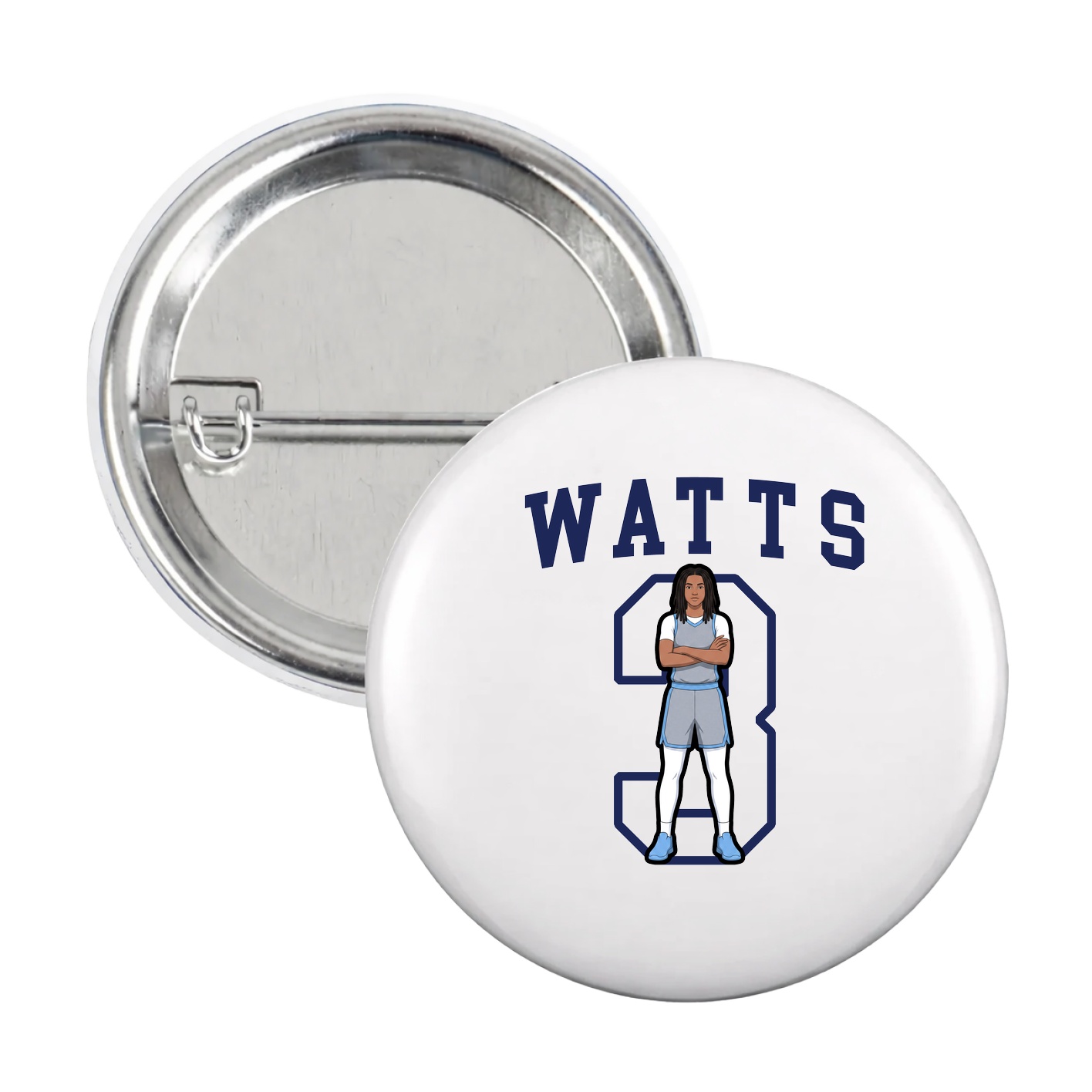 Game Day Button — Shirsey in White