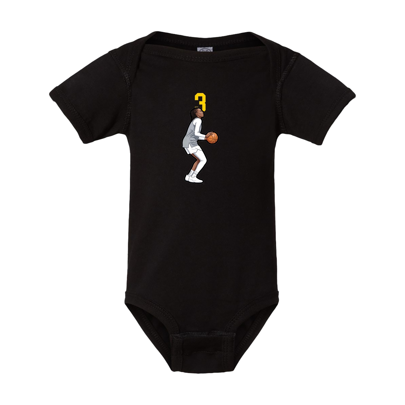 Baby Onesie — Number Top in Black