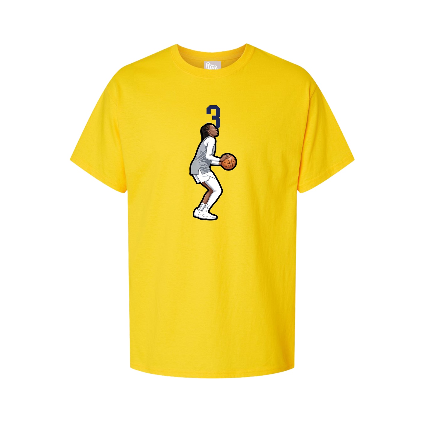 Youth Tee — Number Top in Gold
