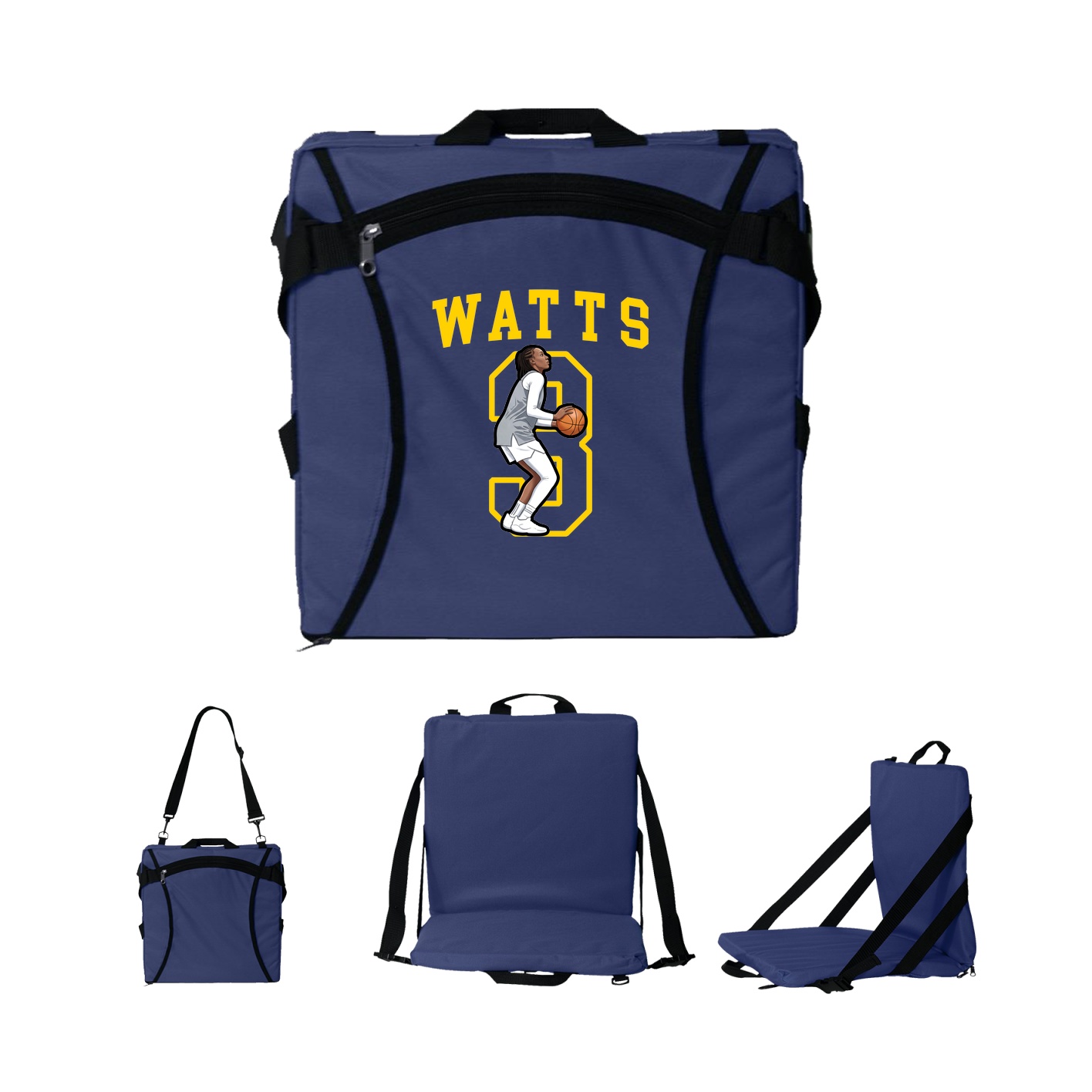 Folding Stadium Seat — Shirsey in Navy