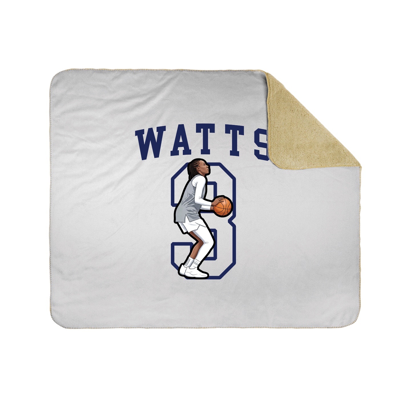 Throw Blanket — Shirsey in White