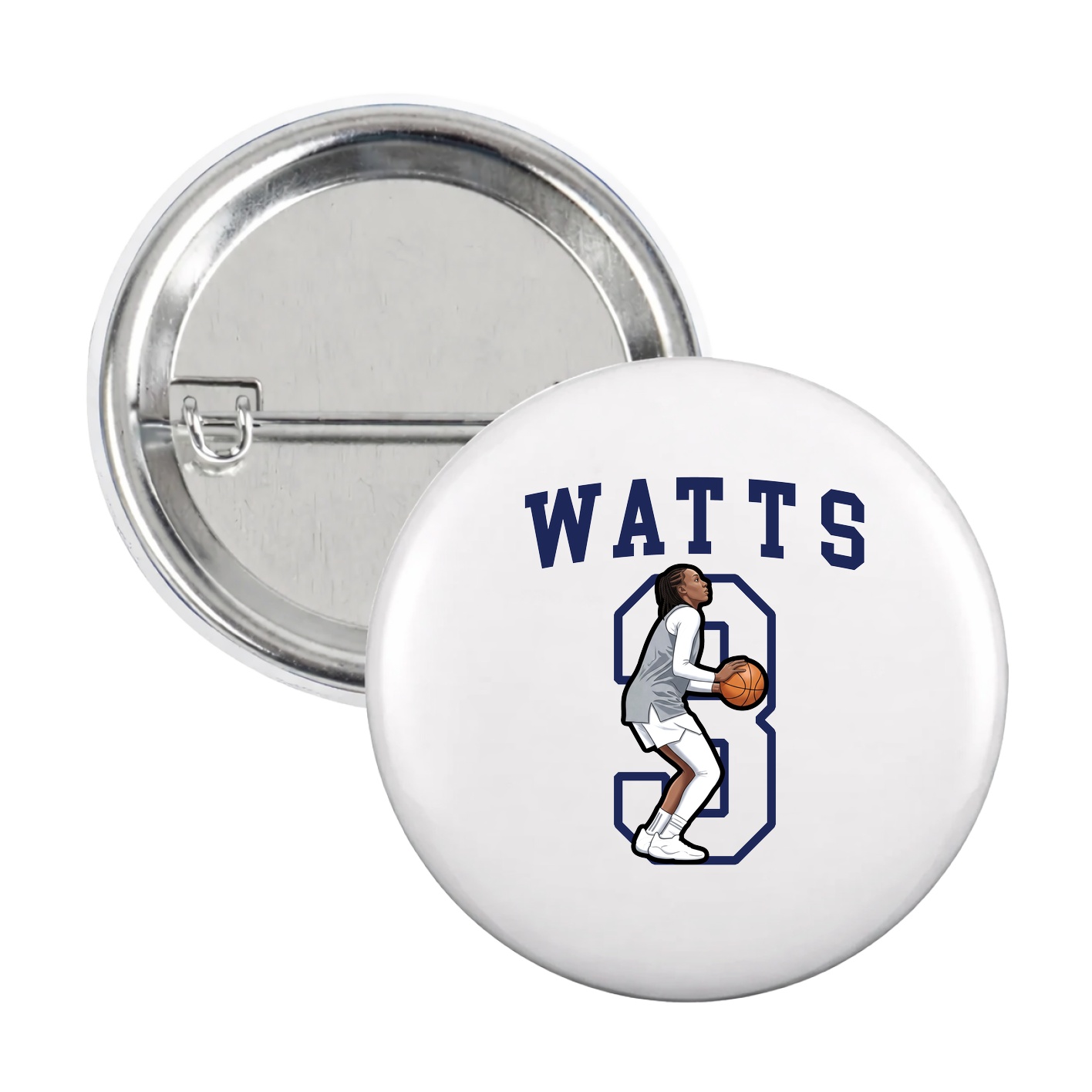 Game Day Button — Shirsey in White