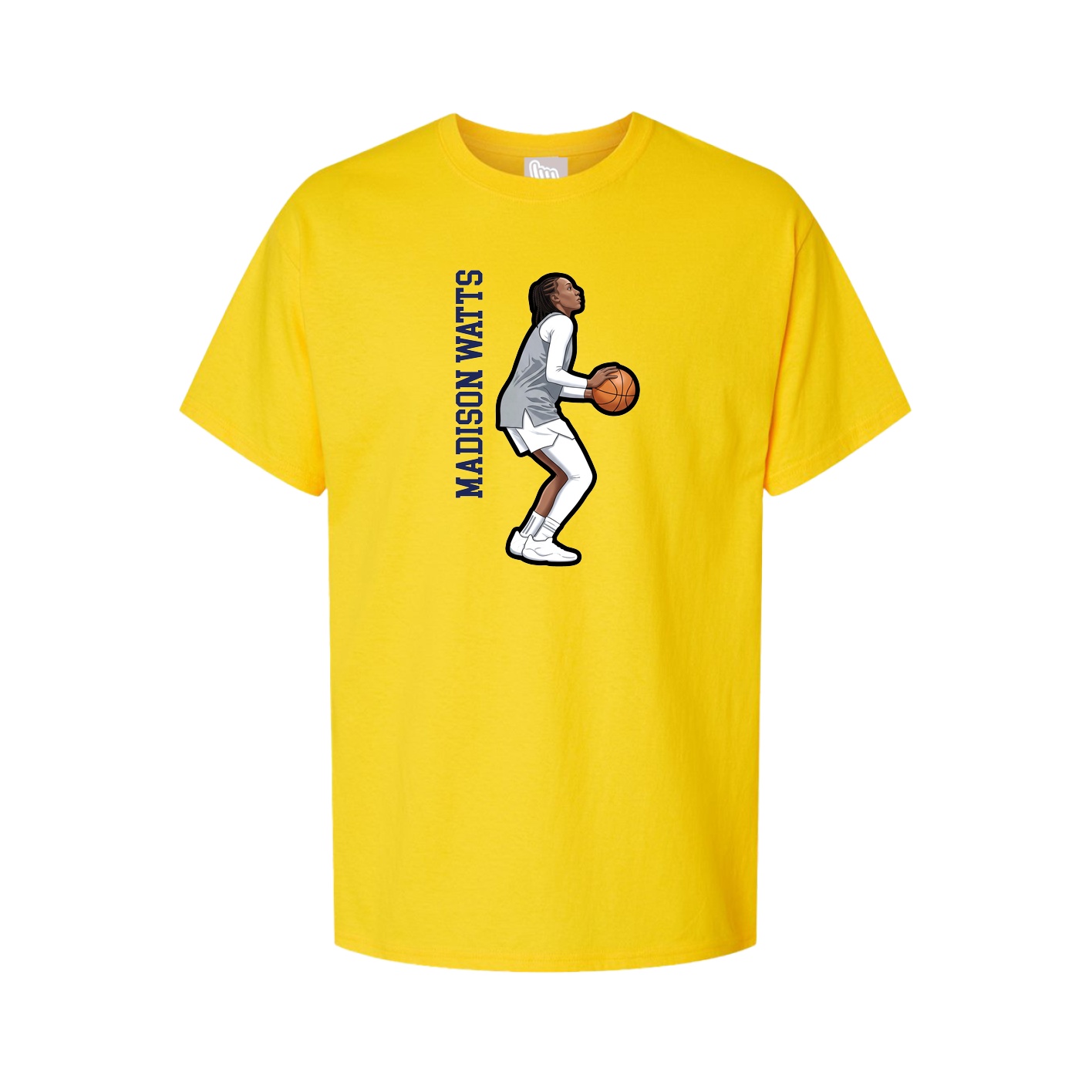 Tee — Name Vertical in Gold