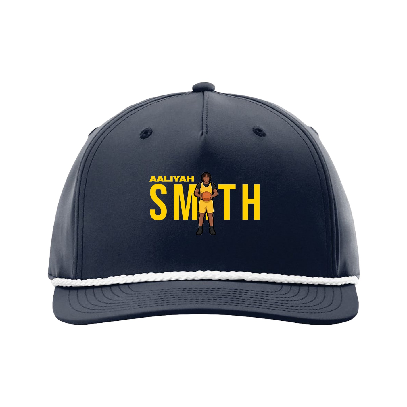 Five-Panel Classic Rope Cap — Player Name in Navy