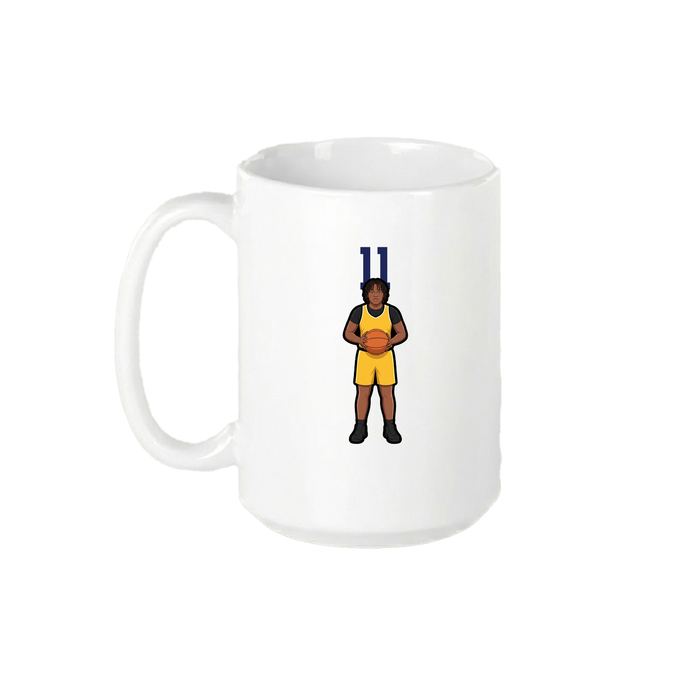 15oz Coffee Mug — Number Top in White