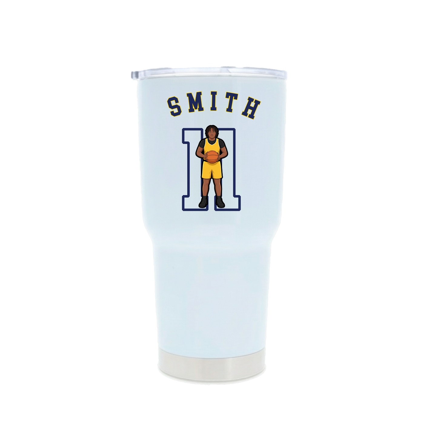 30oz Stainless Steel Tumbler — Shirsey Arch in White