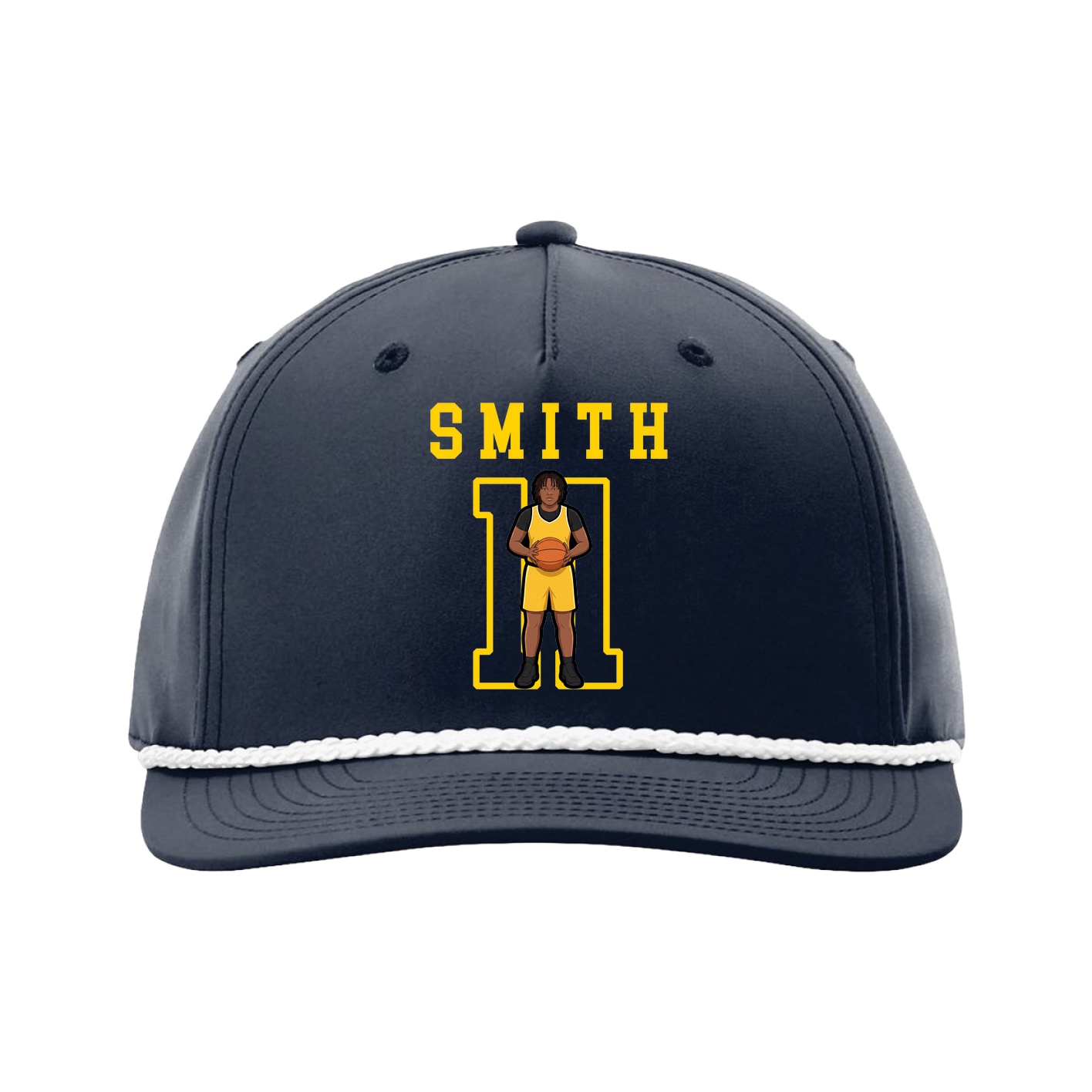 Five-Panel Classic Rope Cap — Shirsey in Navy