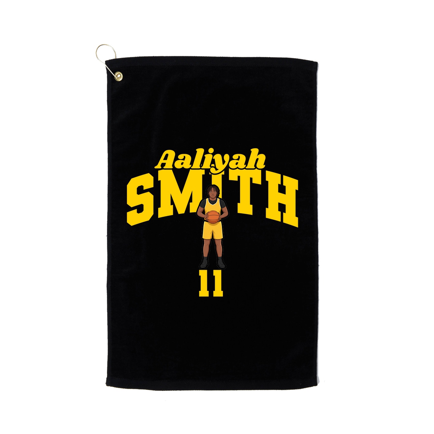 Golf Towel — Signature Arch in Black