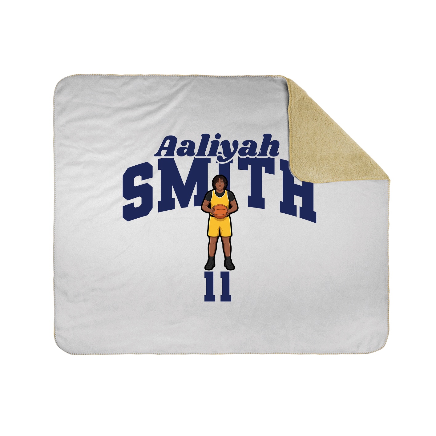 Throw Blanket — Signature Arch in White