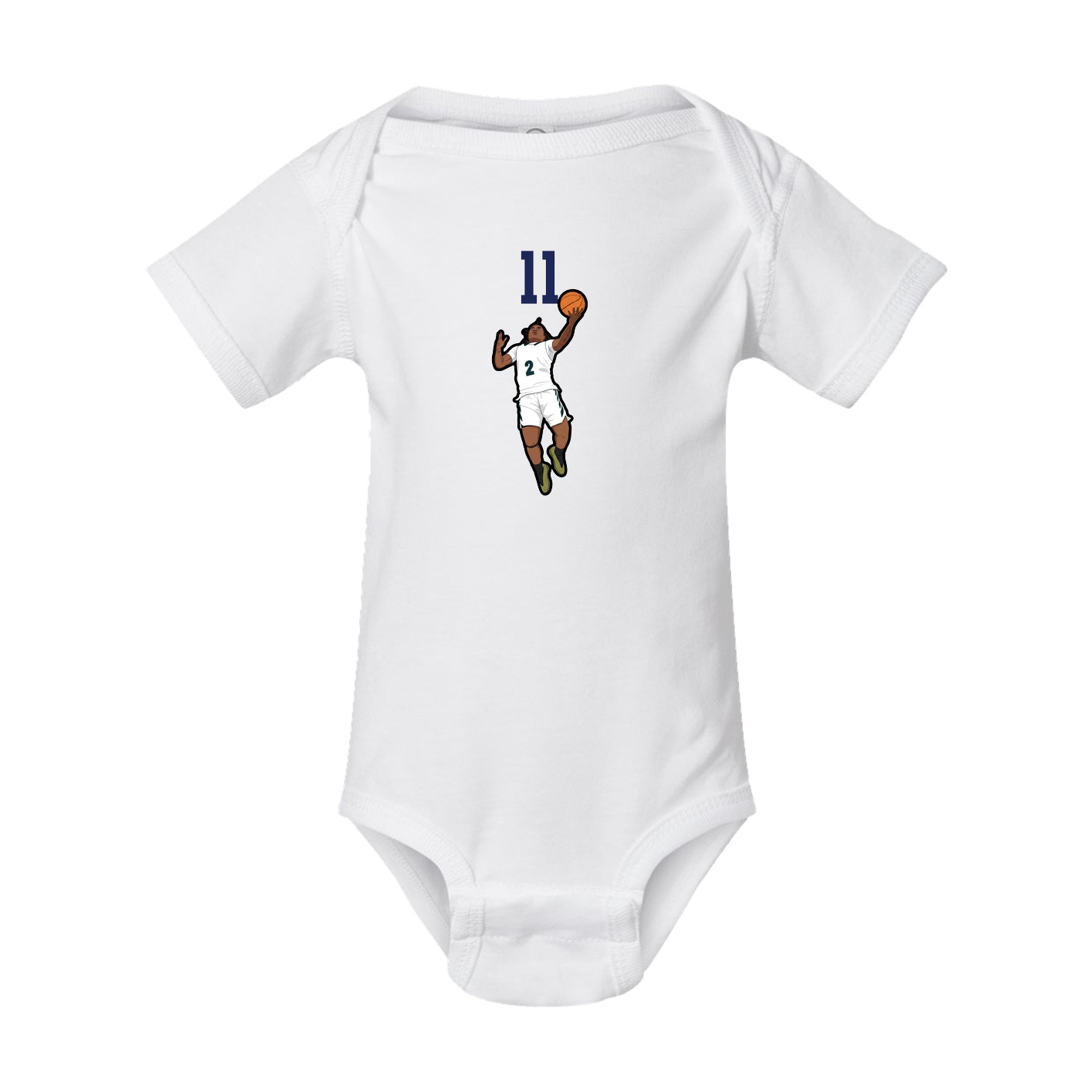 Baby Onesie — Number Top in White