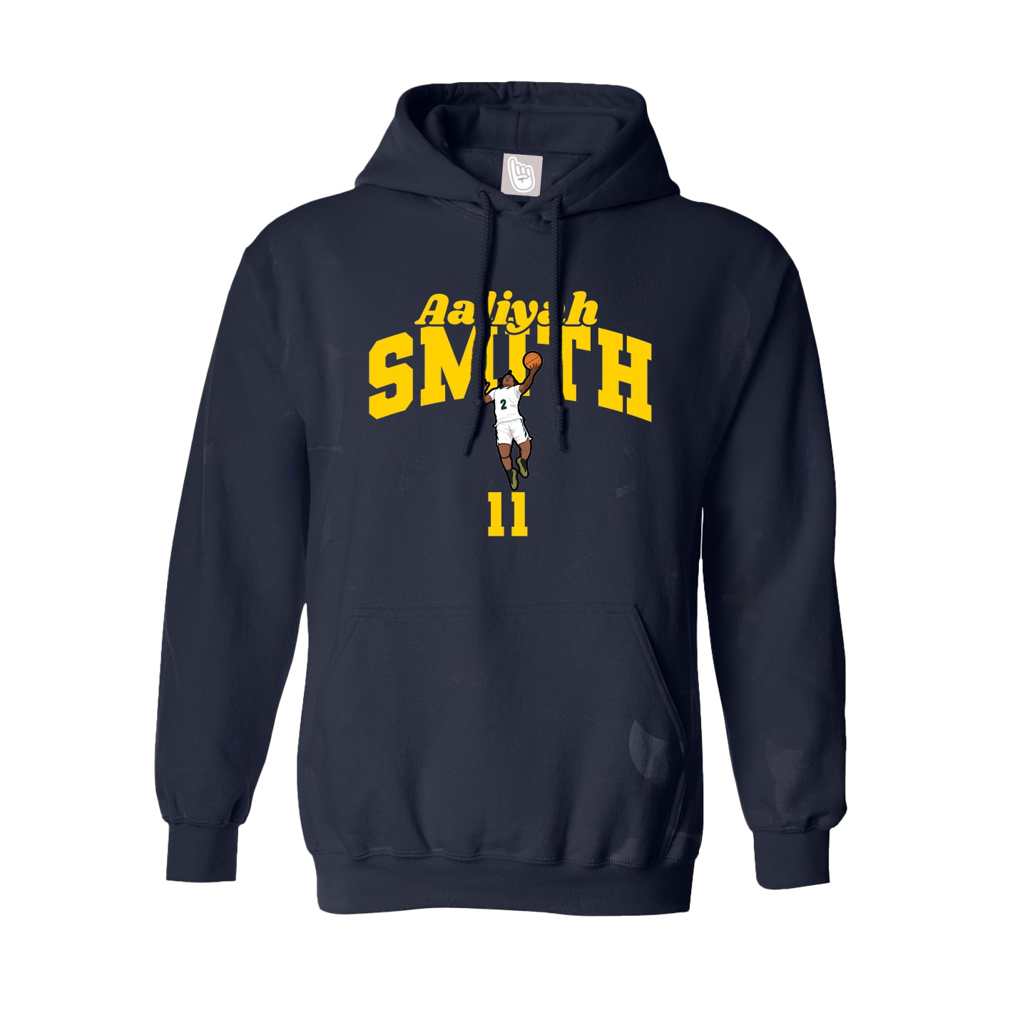 Youth Hoodie — Signature Arch in Navy