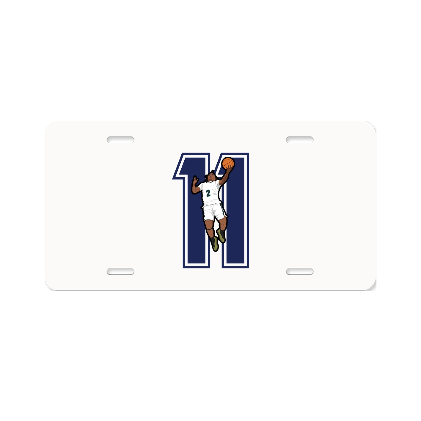 License Plate — Number in Classic