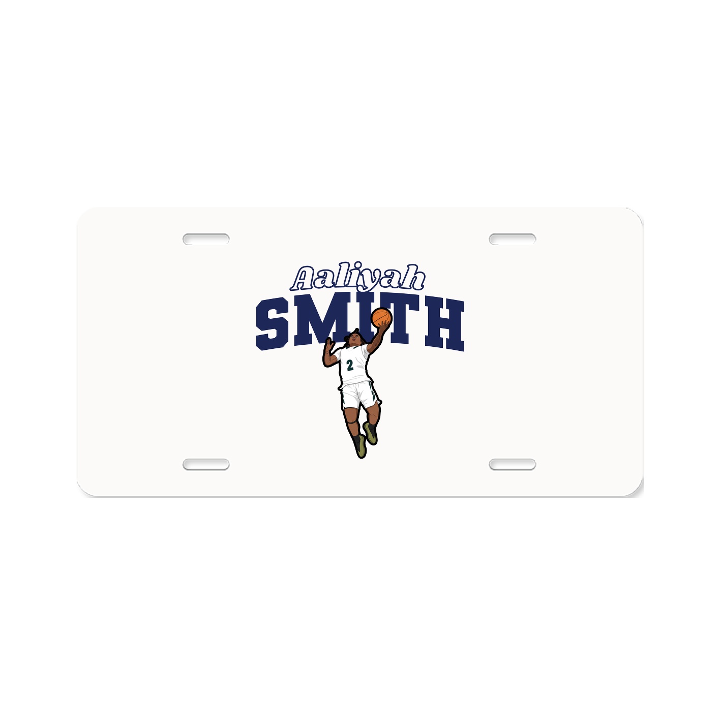 License Plate — Name Arch in Classic