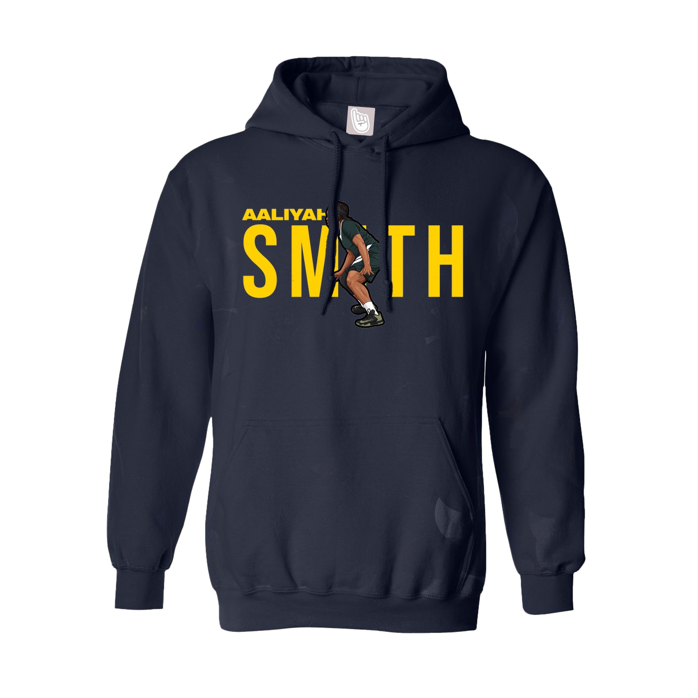 Hoodie — Player Name in Navy