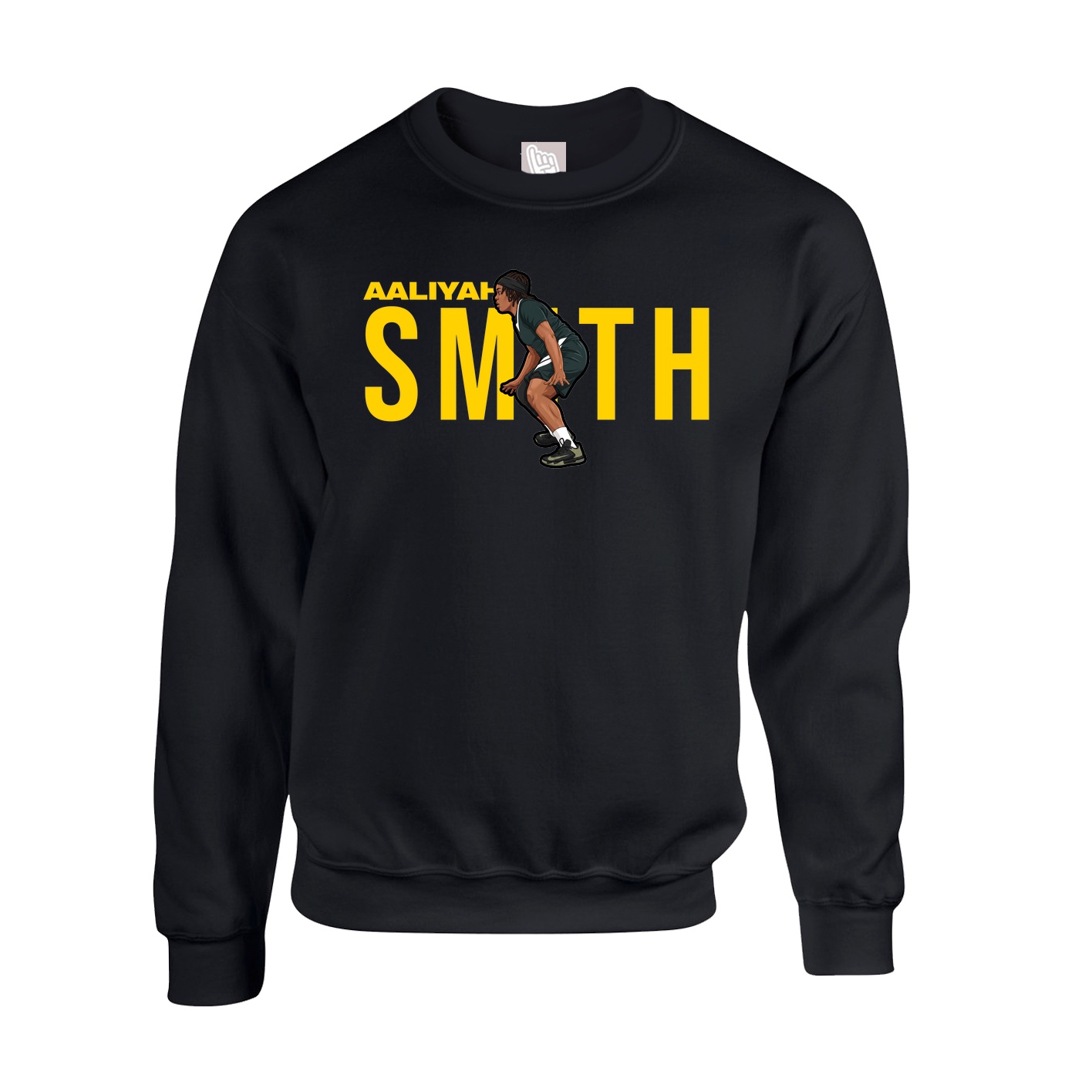 Fleece Crew — Player Name in Black