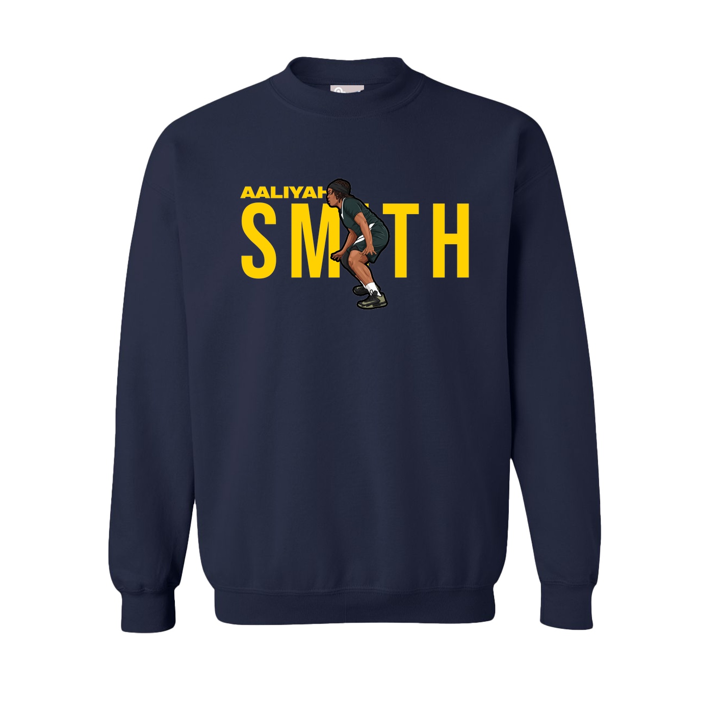 Fleece Crew — Player Name in Navy
