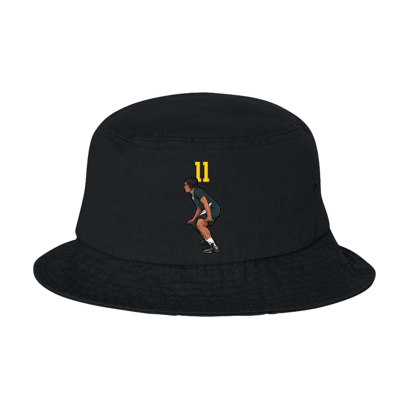 Bucket Cap — Number Top in Black