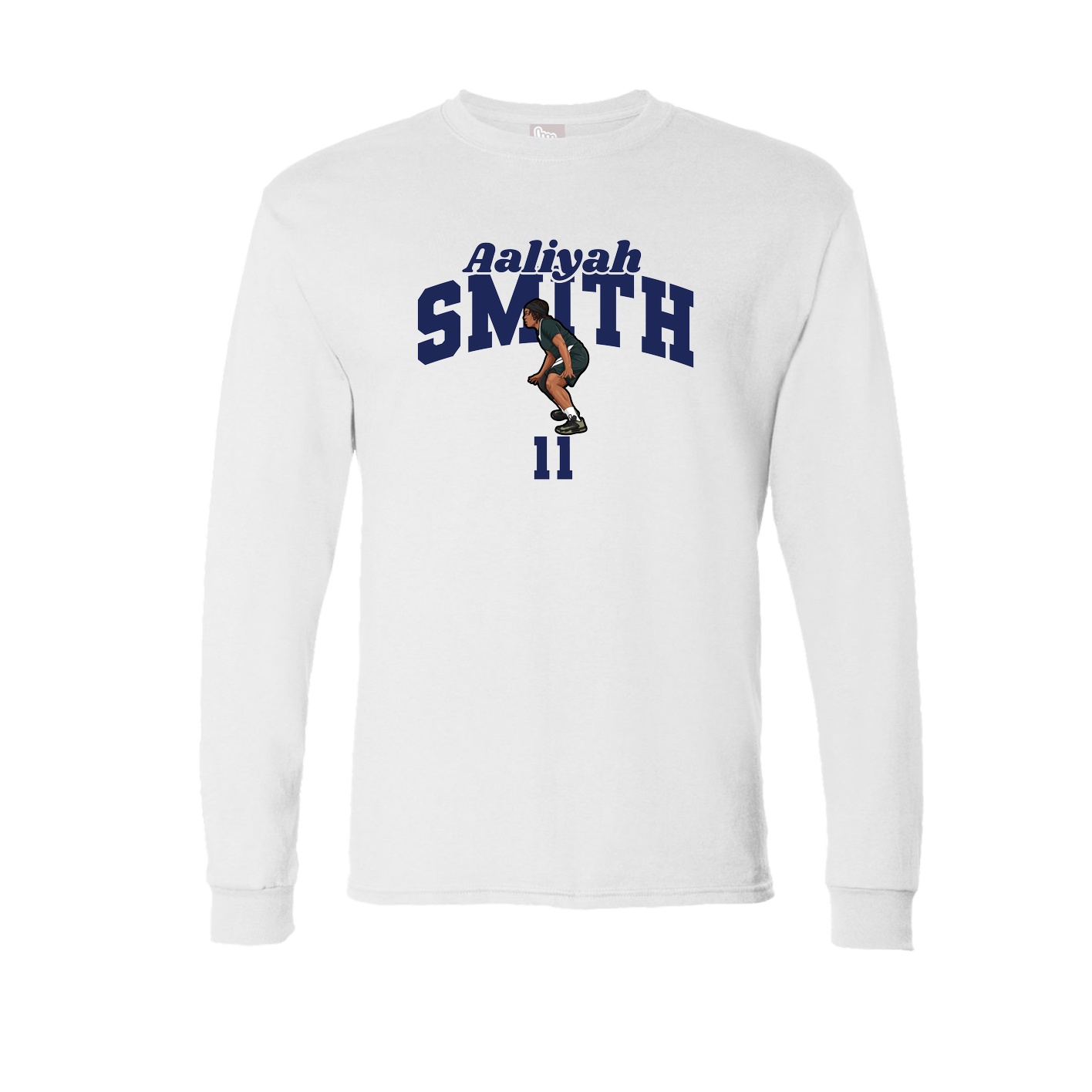 Long Sleeve Tee — Signature Arch in White
