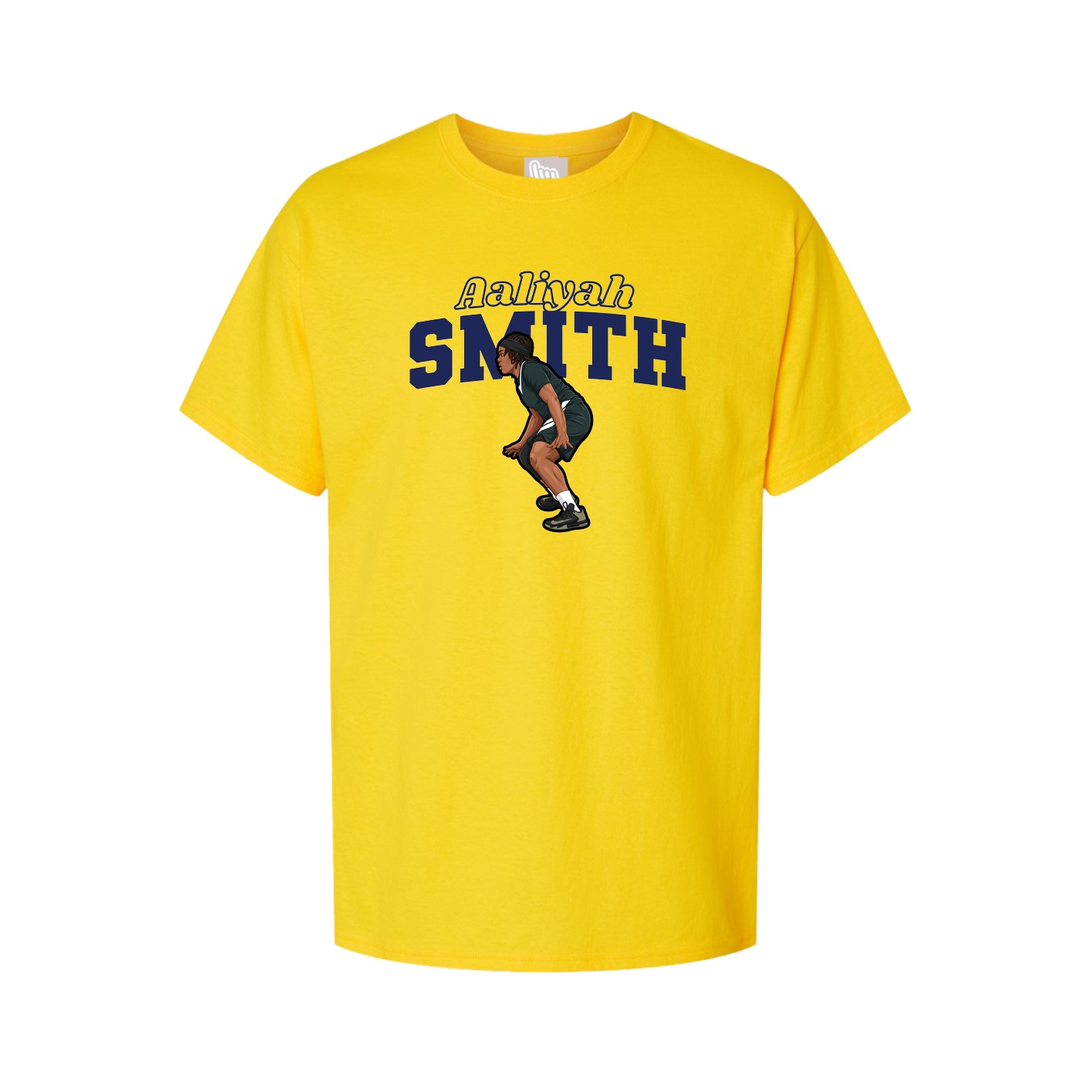 Youth Tee — Name Arch in Gold