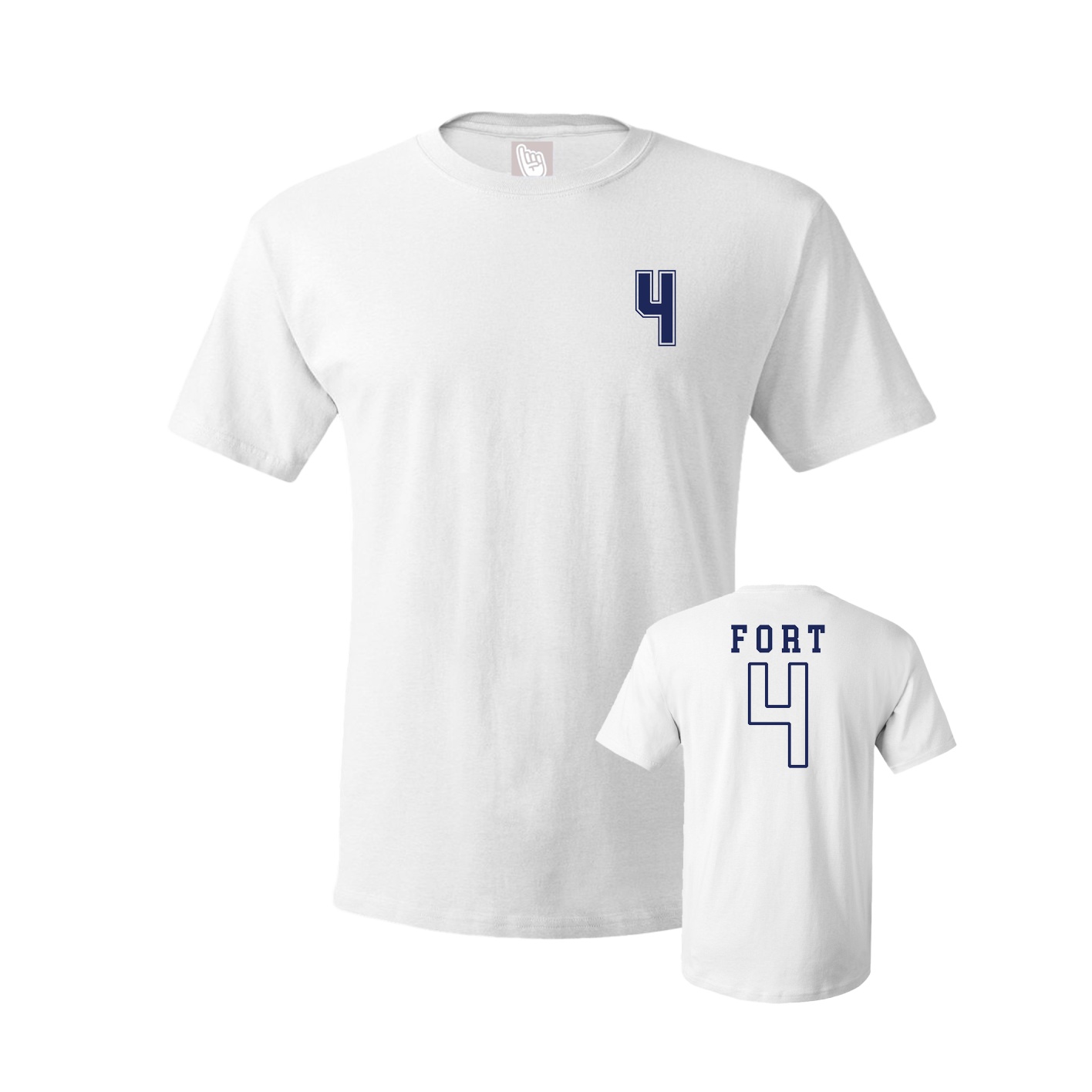Youth Tee — Chest Back in White
