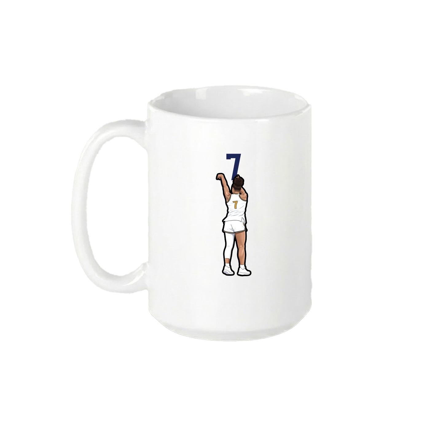 15oz Coffee Mug — Number Top in White