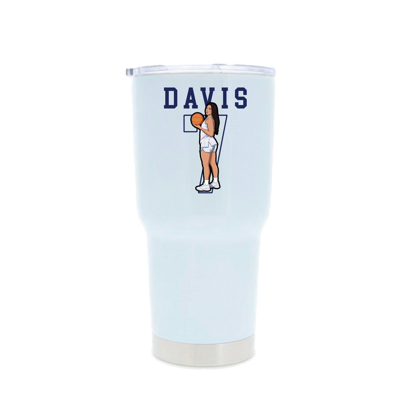 30oz Stainless Steel Tumbler — Shirsey in White