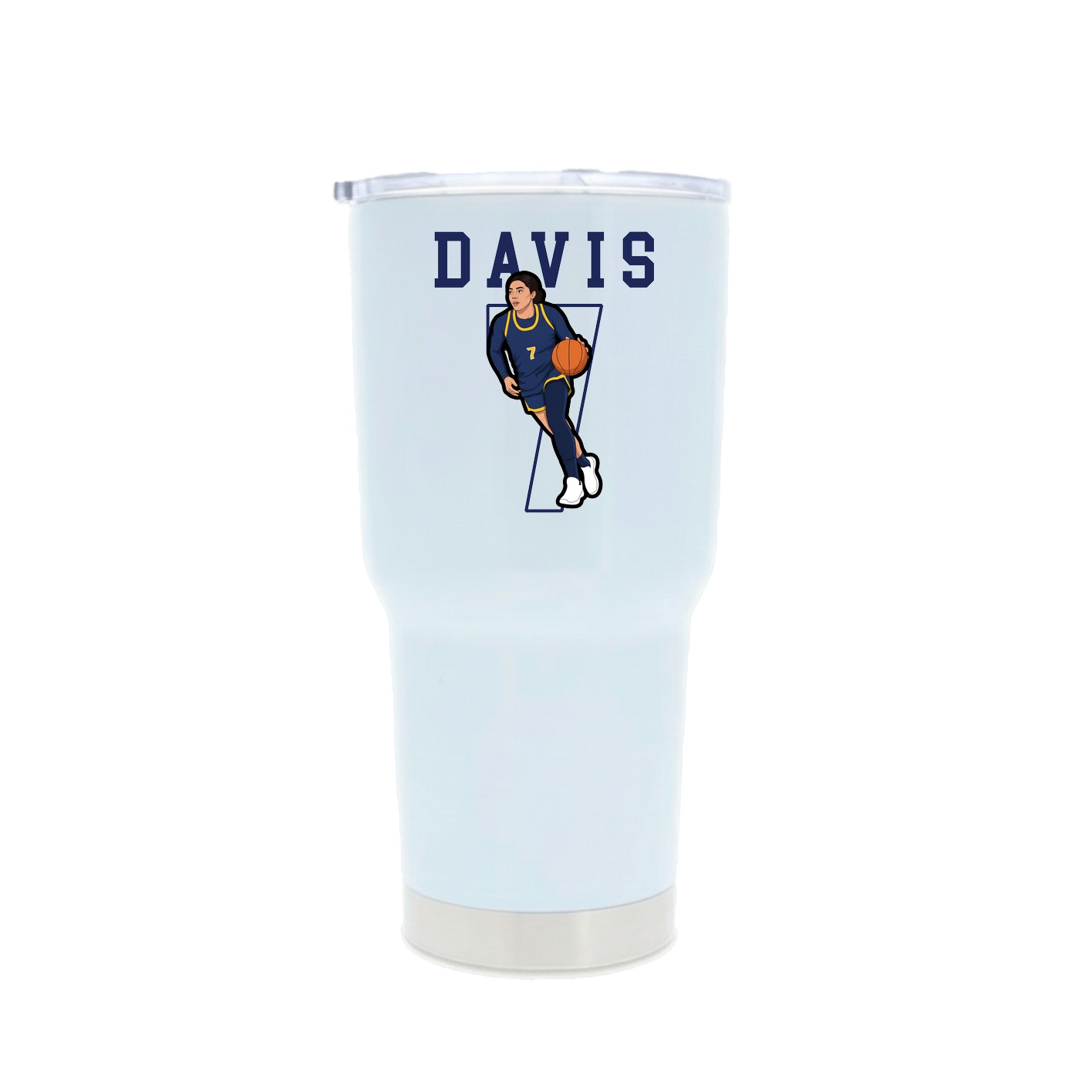 30oz Stainless Steel Tumbler — Shirsey in White