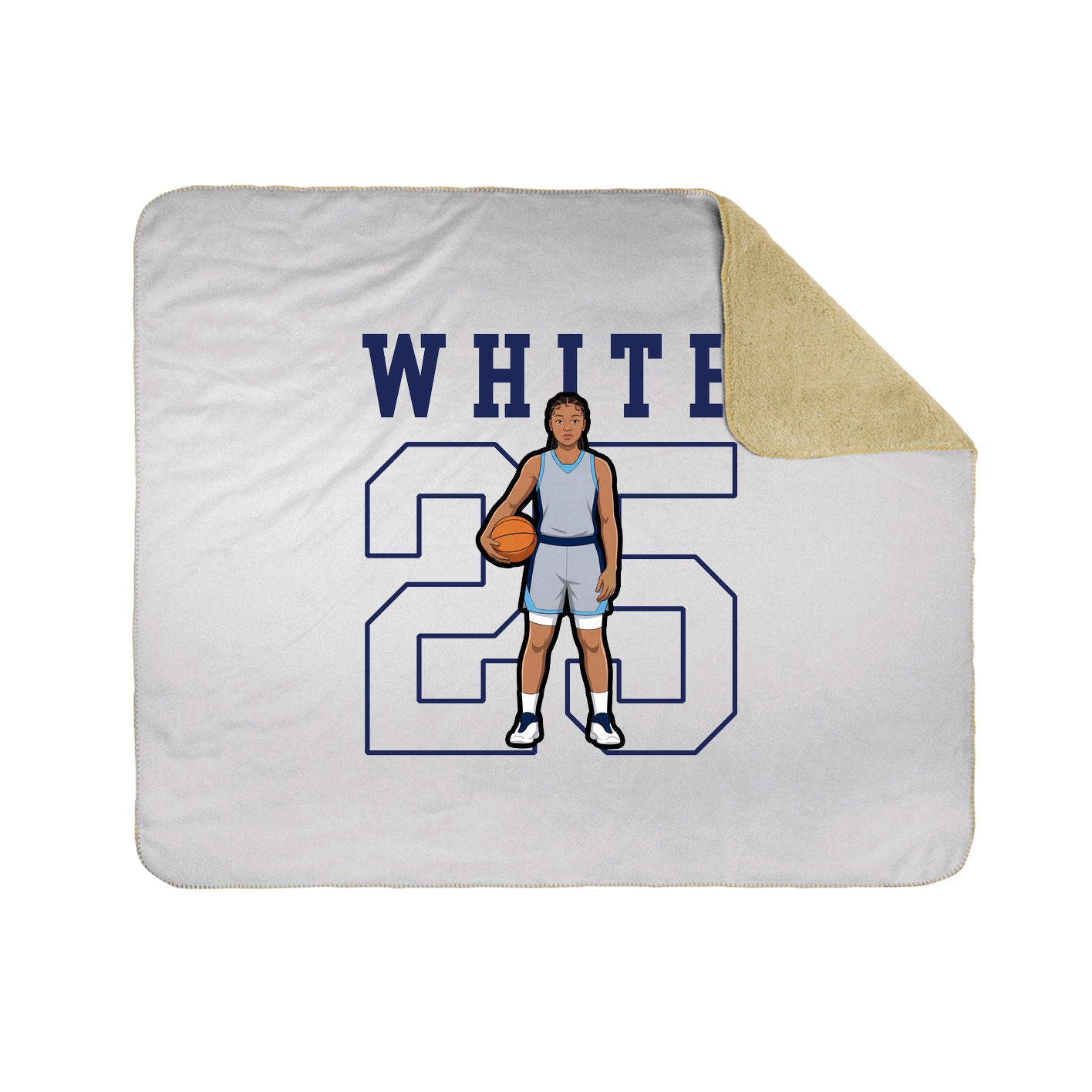 Throw Blanket — Shirsey in White