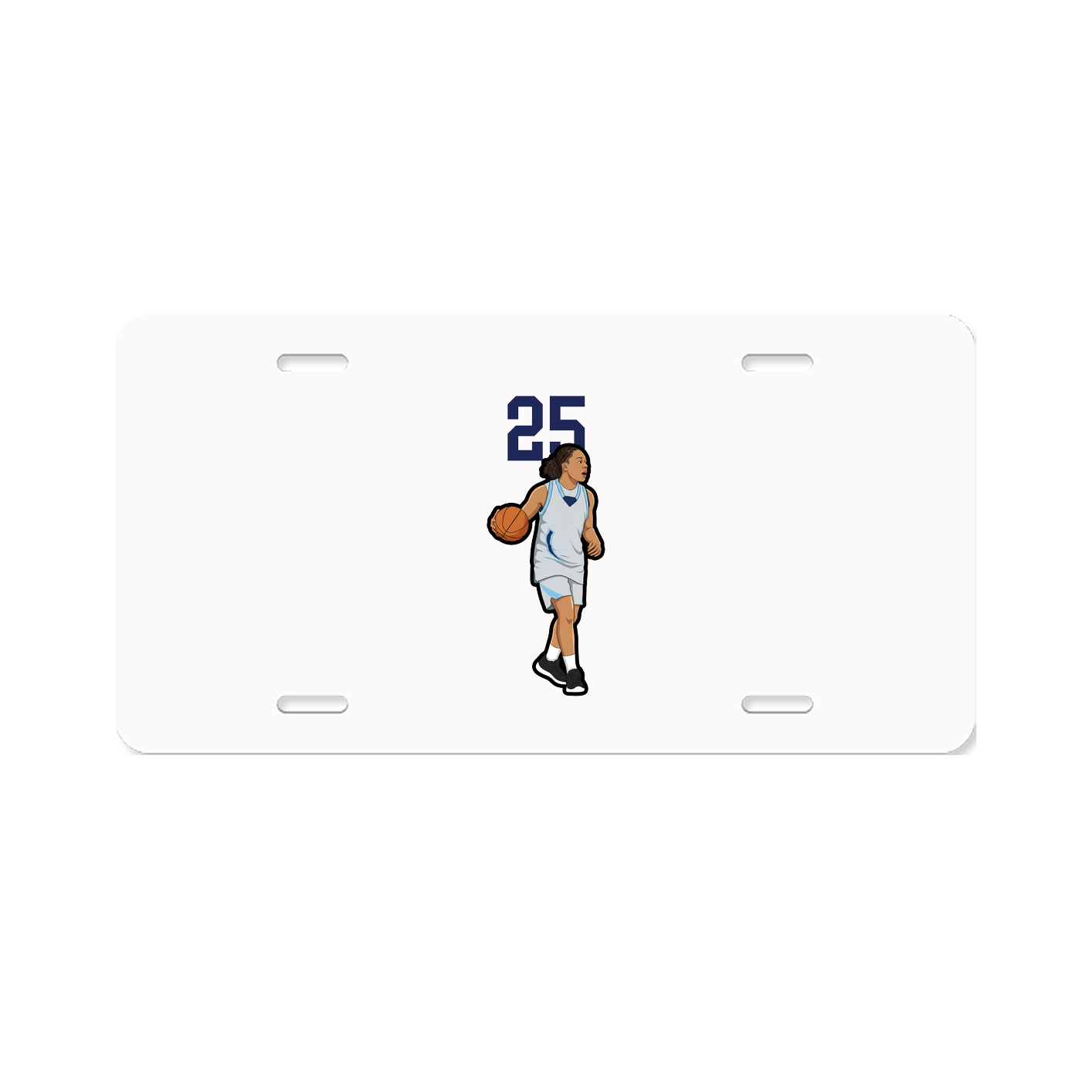 License Plate — Number Top in Classic