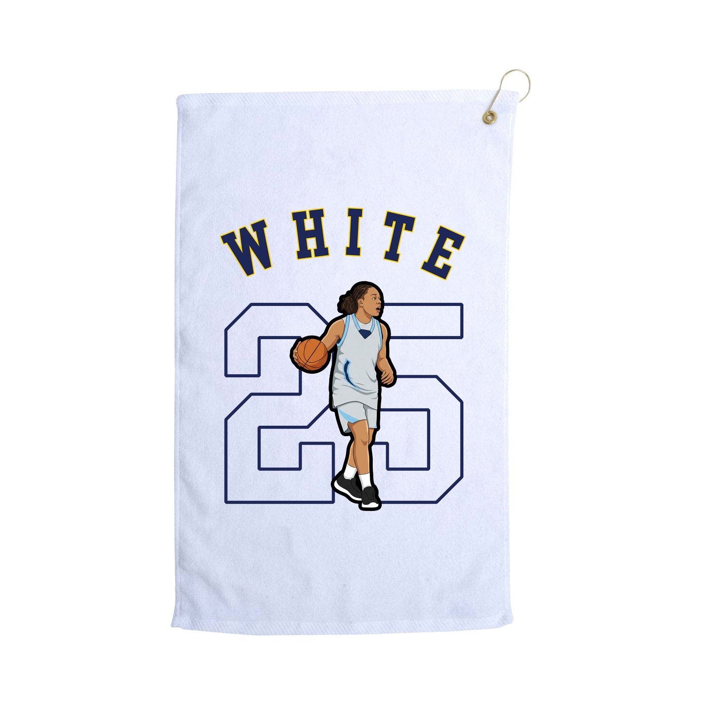 Golf Towel — Shirsey Arch in White