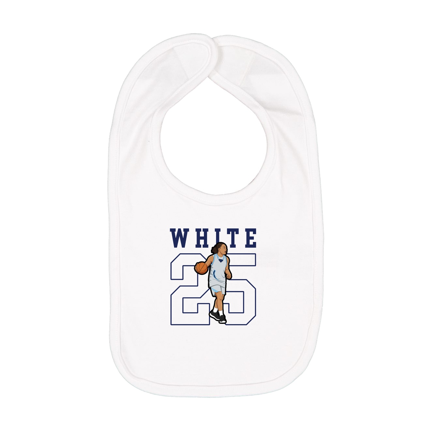 Infant Bib — Shirsey in White