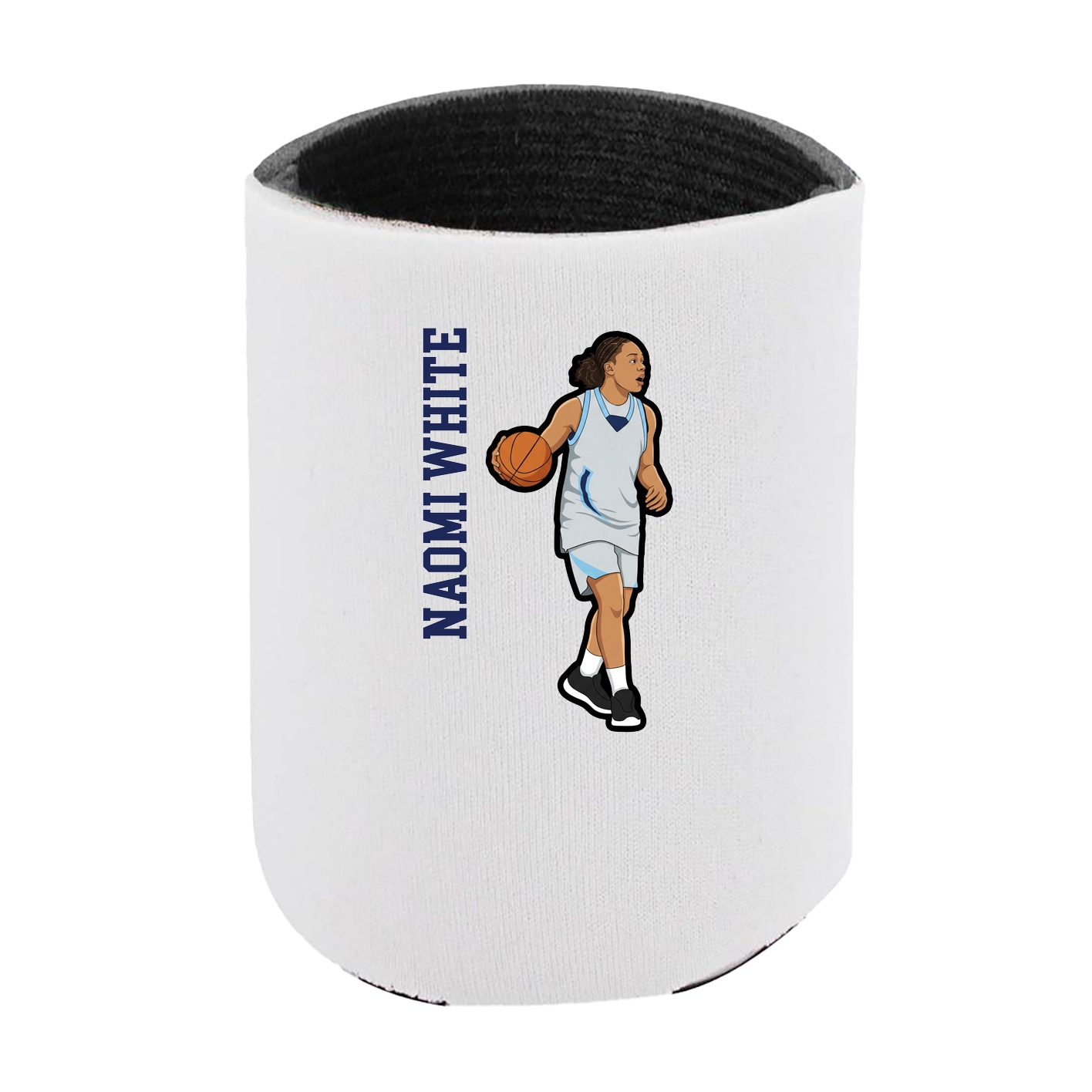 Can Holder — Name Vertical in White