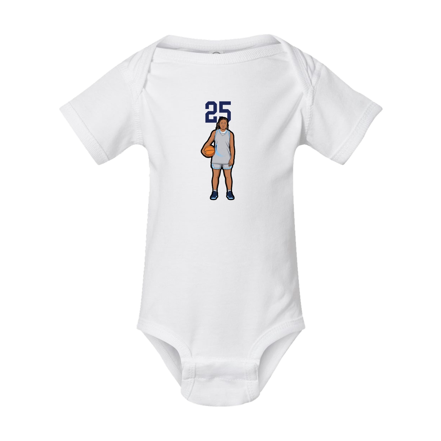 Baby Onesie — Number Top in White