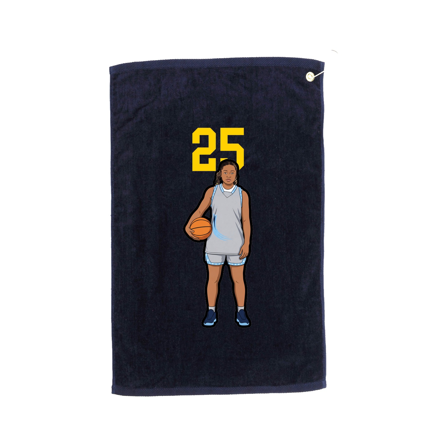 Golf Towel — Number Top in Navy