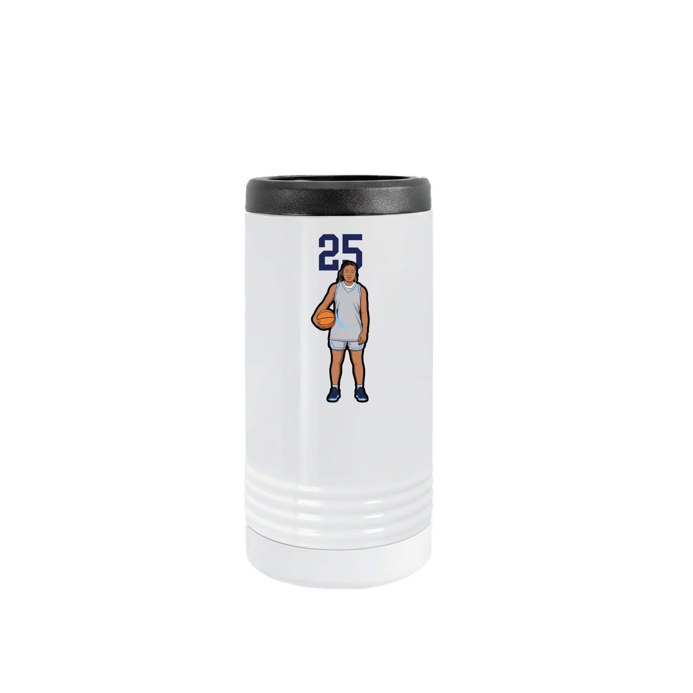 Slim Beverage Holder — Number Top in White