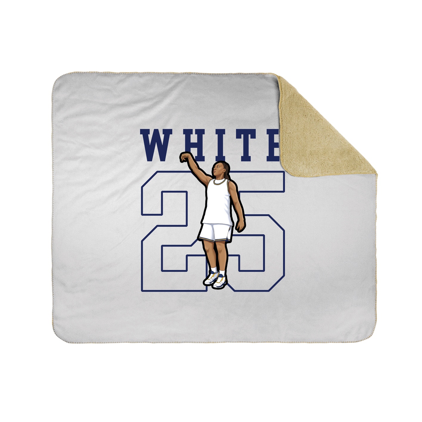 Throw Blanket — Shirsey in White