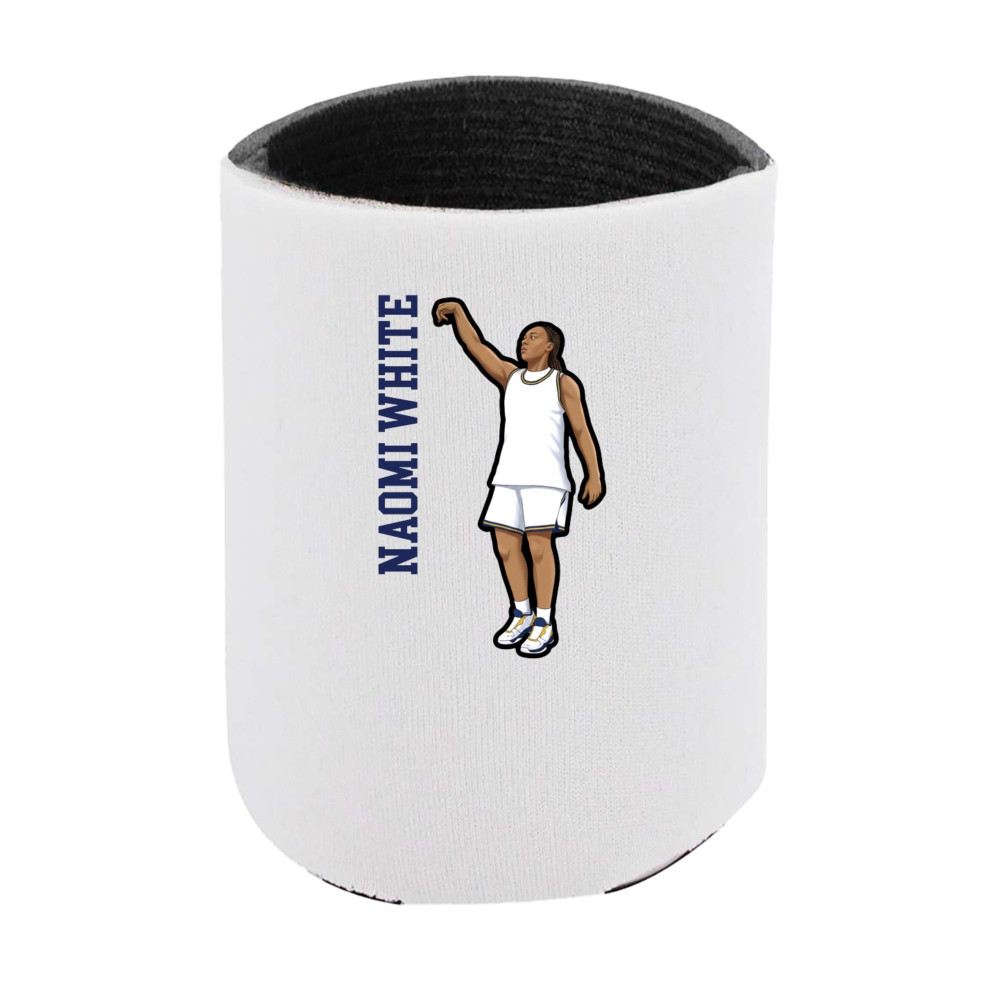 Can Holder — Name Vertical in White