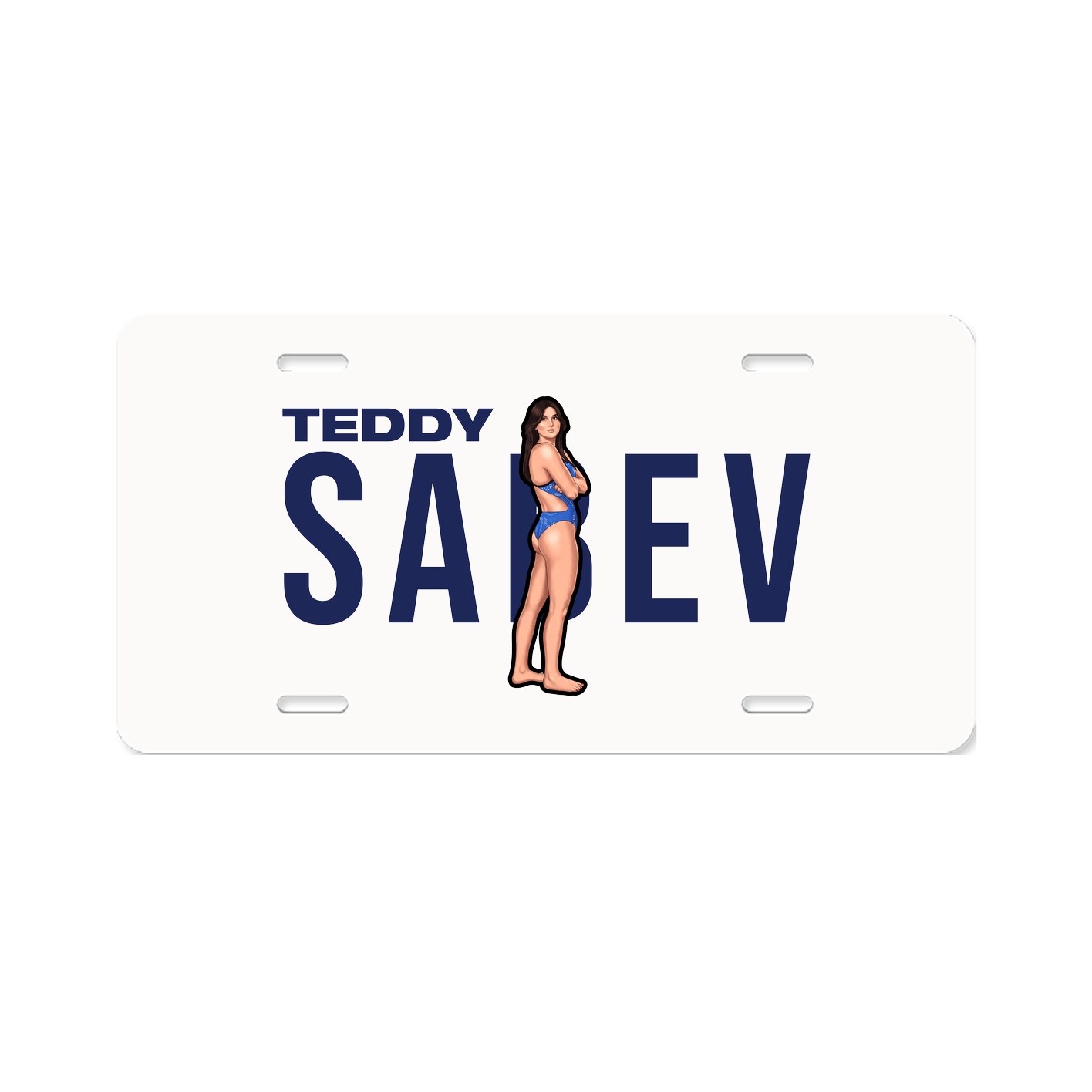 License Plate — Player Name in Classic