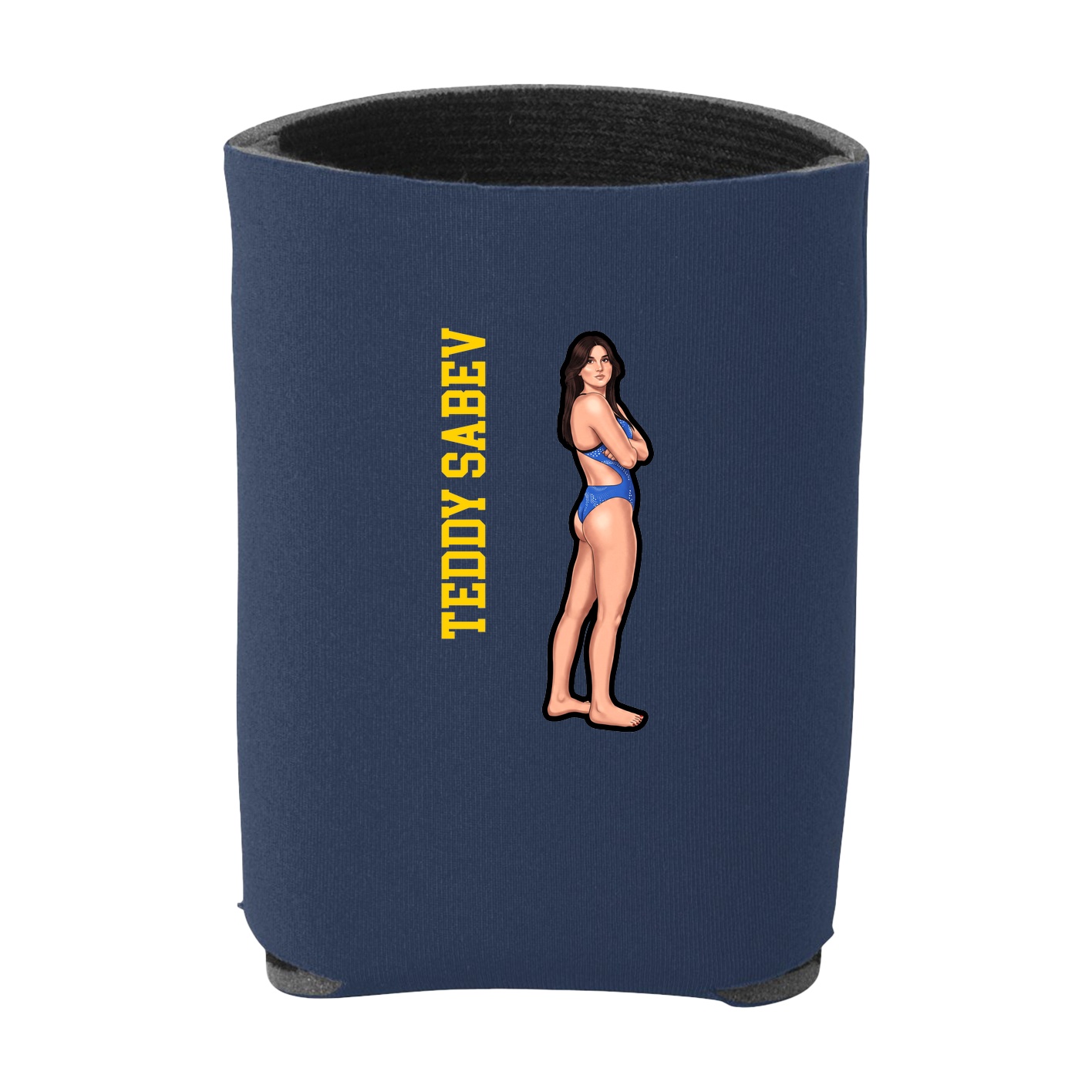 Can Holder — Name Vertical in Navy