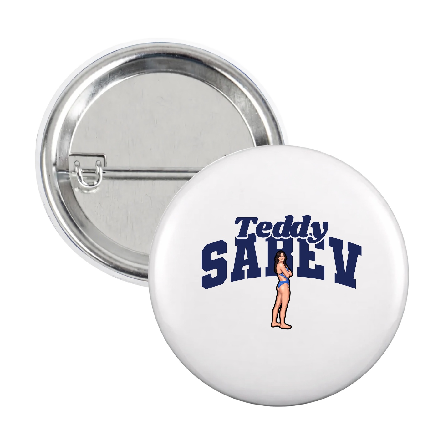 Game Day Button — Signature Arch in White