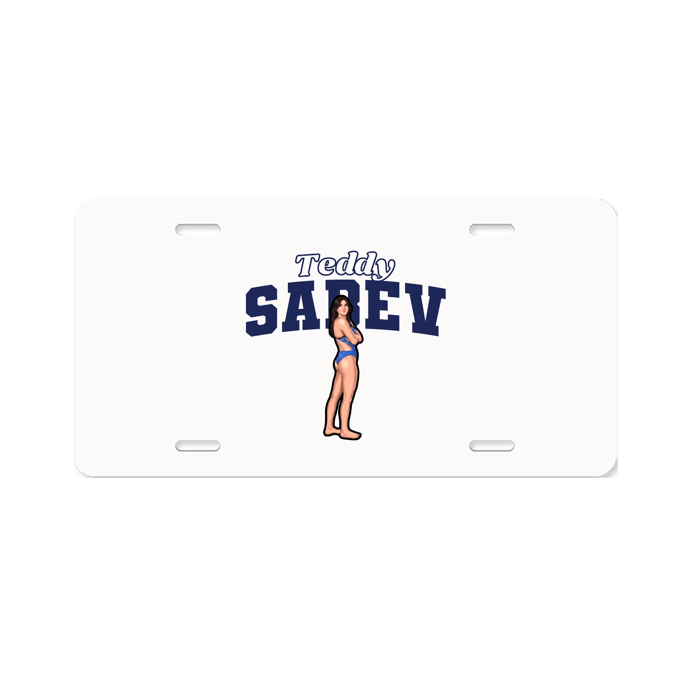 License Plate — Name Arch in Classic