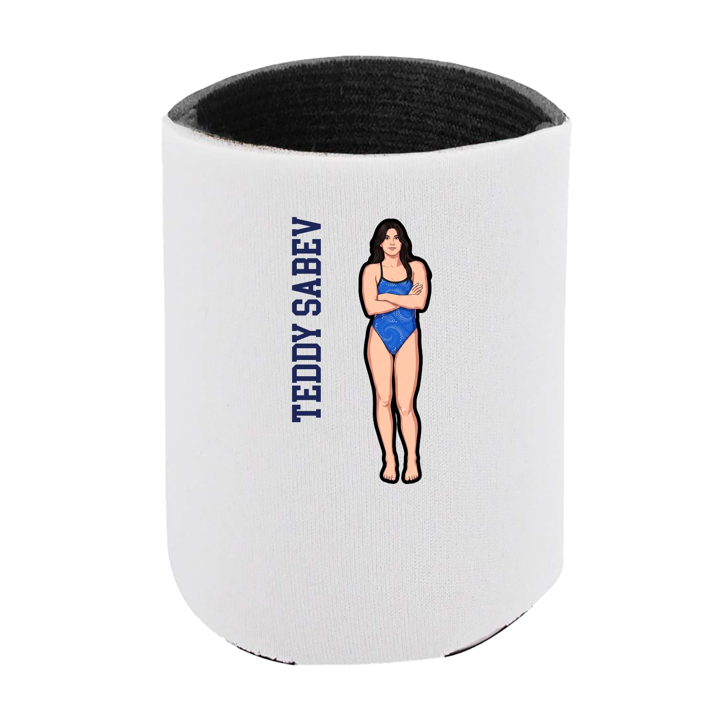 Can Holder — Name Vertical in White