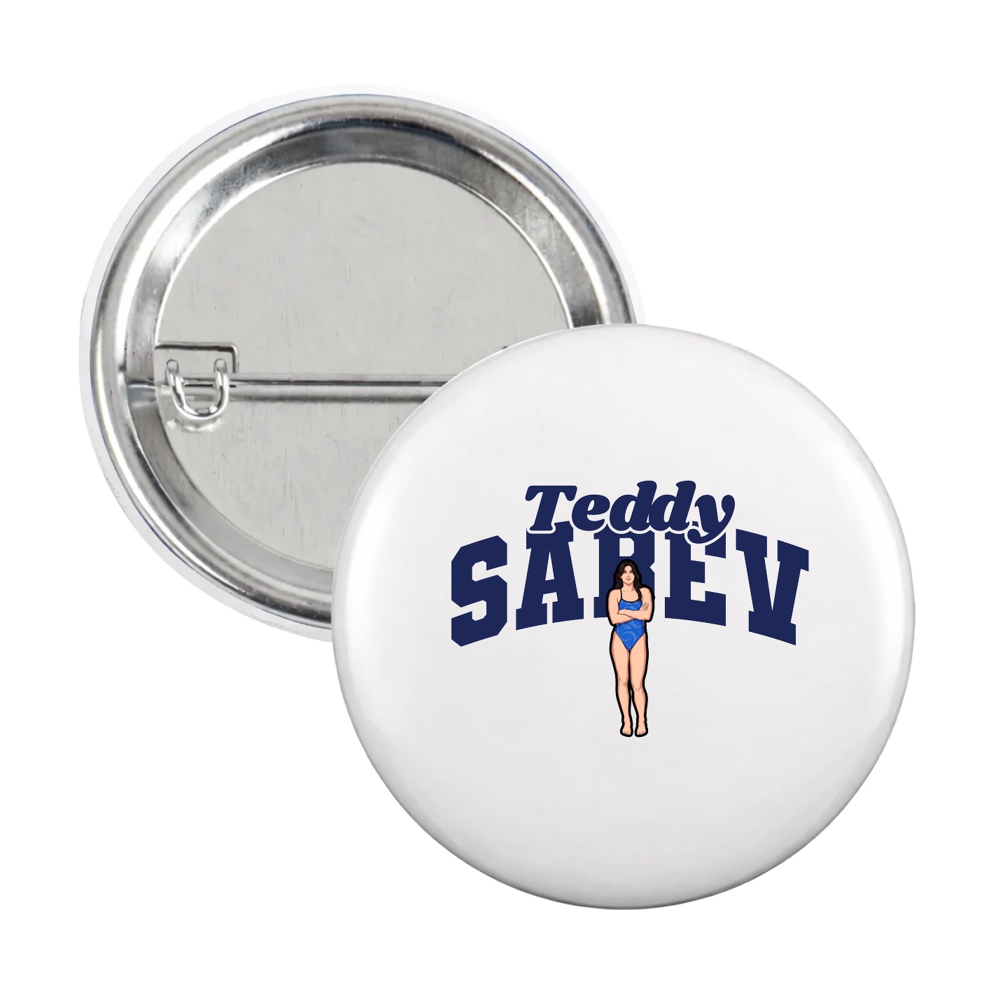 Game Day Button — Signature Arch in White