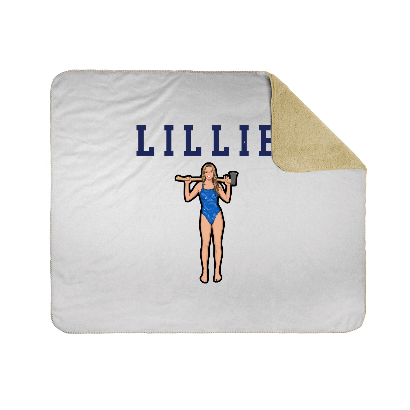 Throw Blanket — Shirsey in White