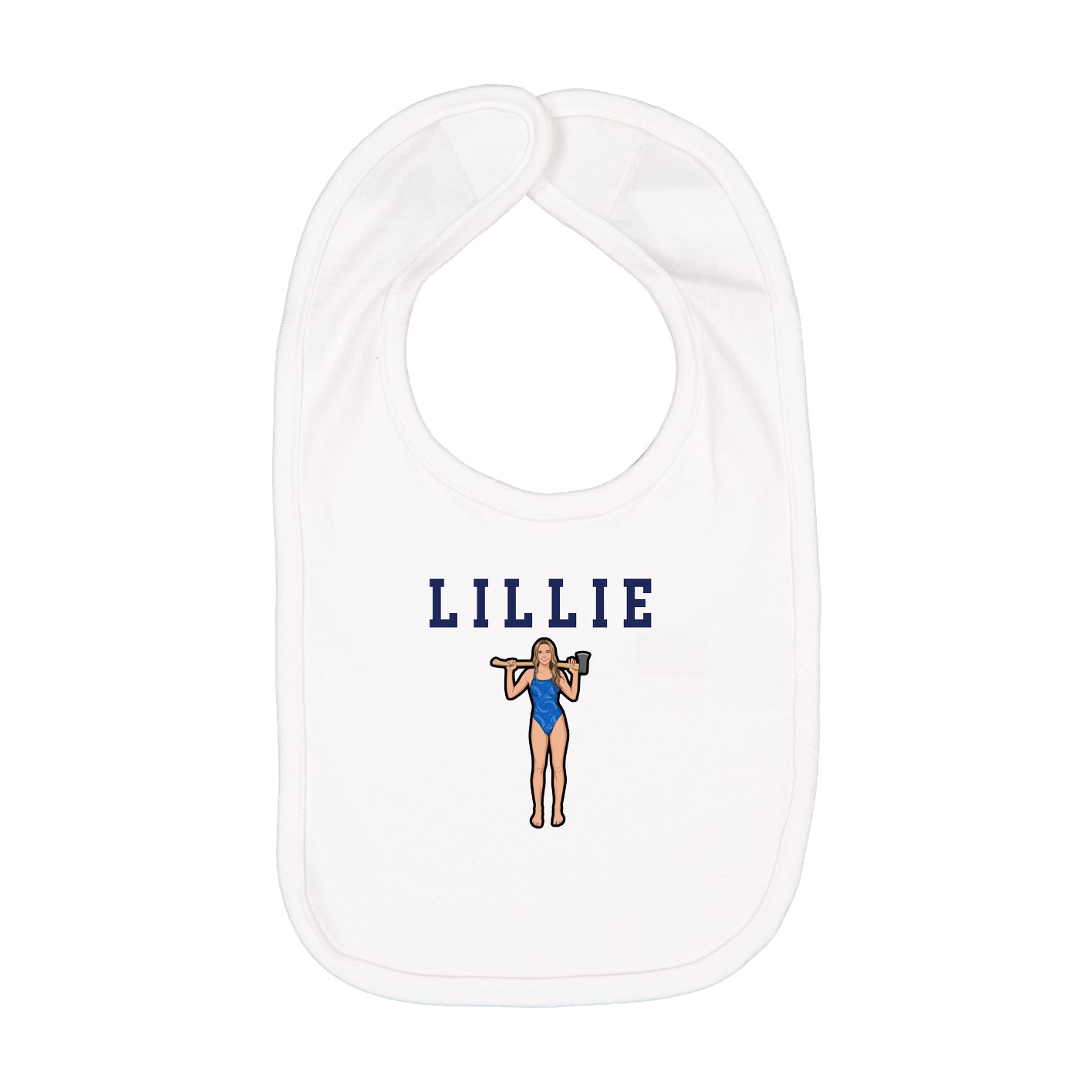 Infant Bib — Shirsey in White