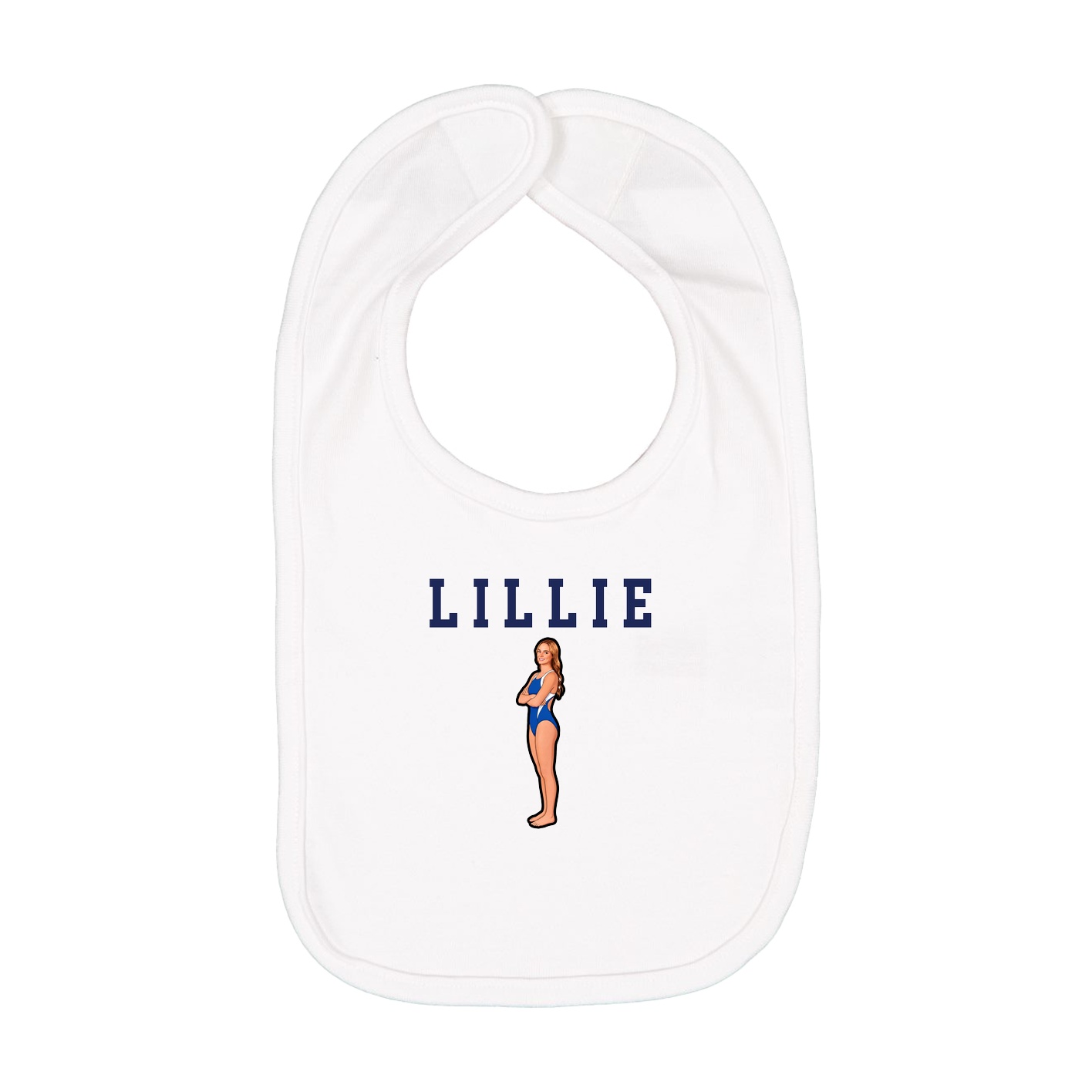 Infant Bib — Shirsey in White