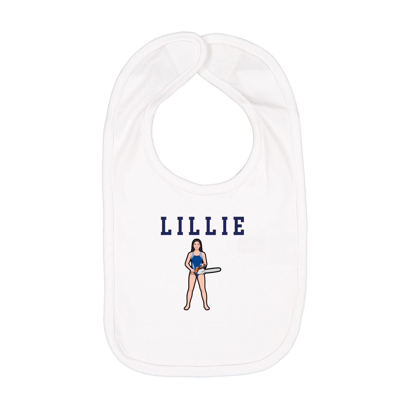 Infant Bib — Shirsey in White
