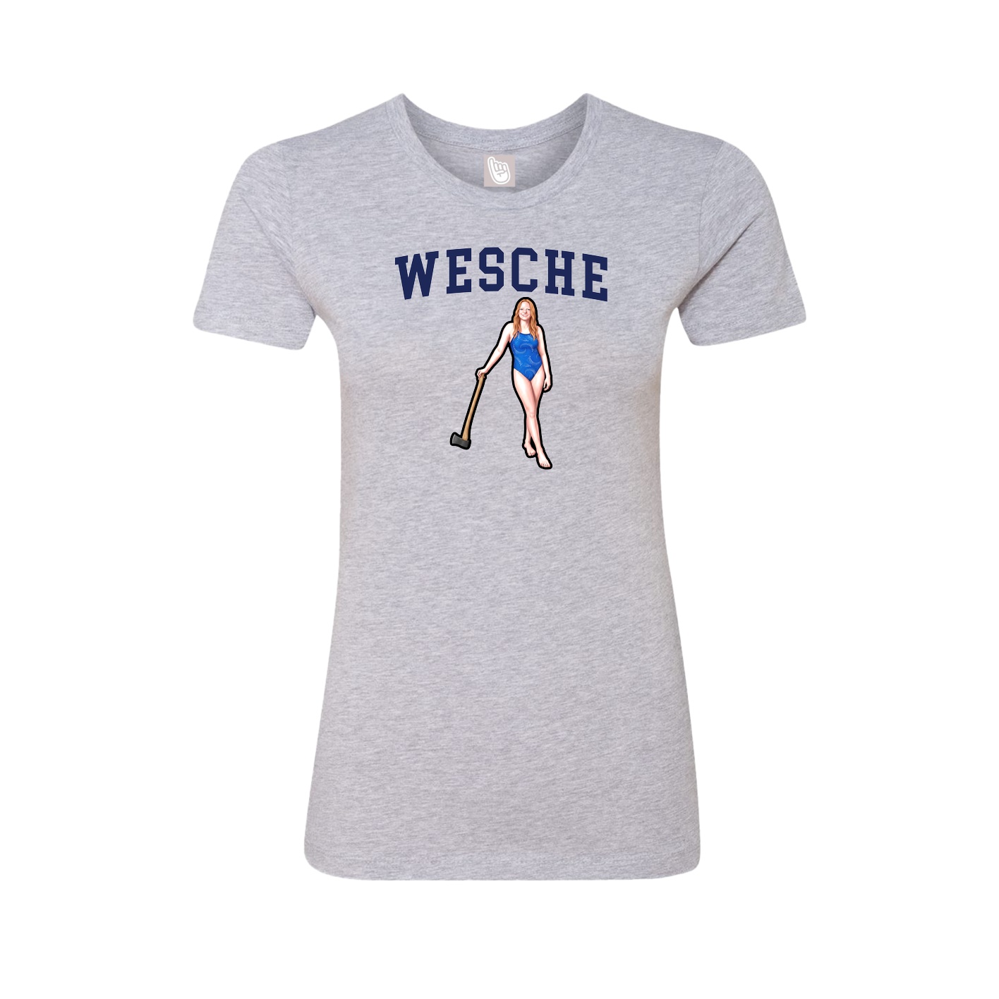 Fitted Women's Tee — Shirsey in Grey