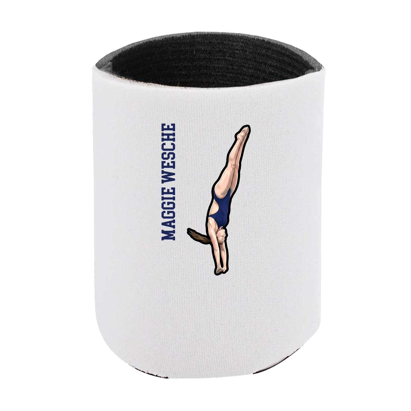 Can Holder — Name Vertical in White