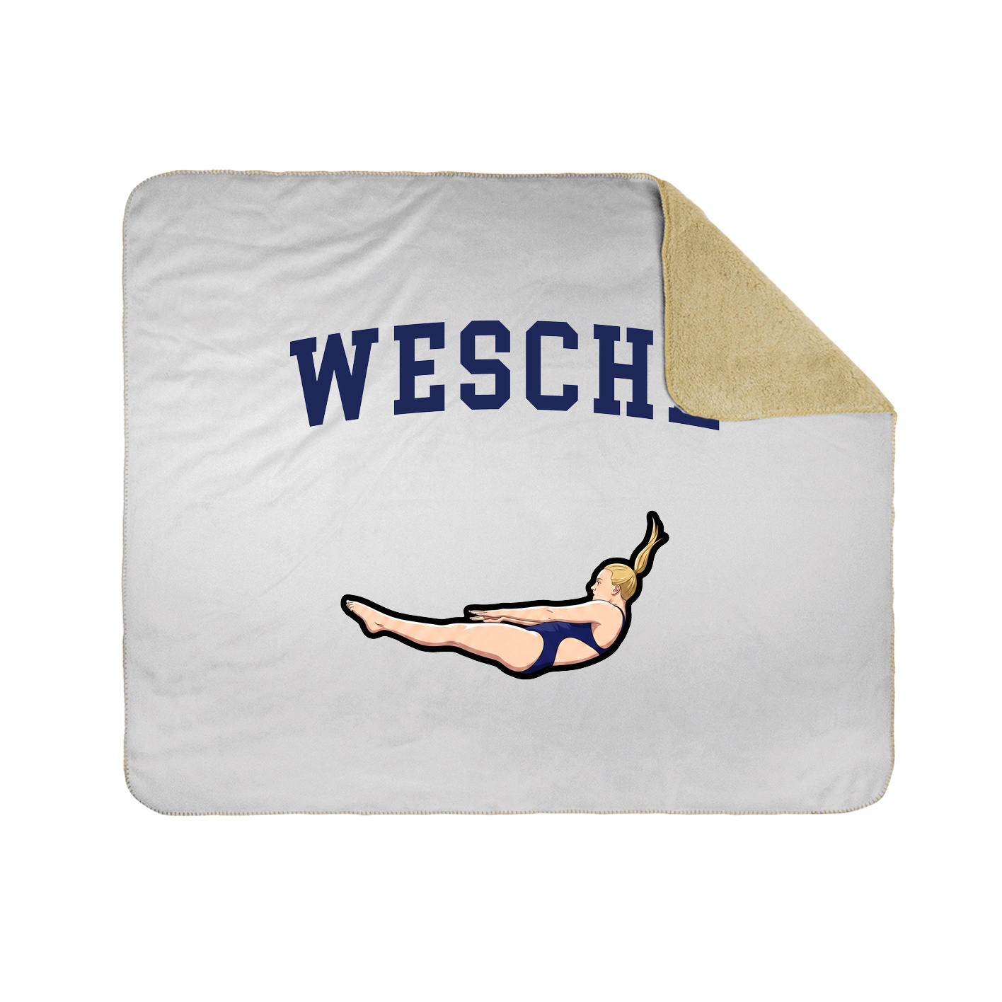 Throw Blanket — Shirsey in White